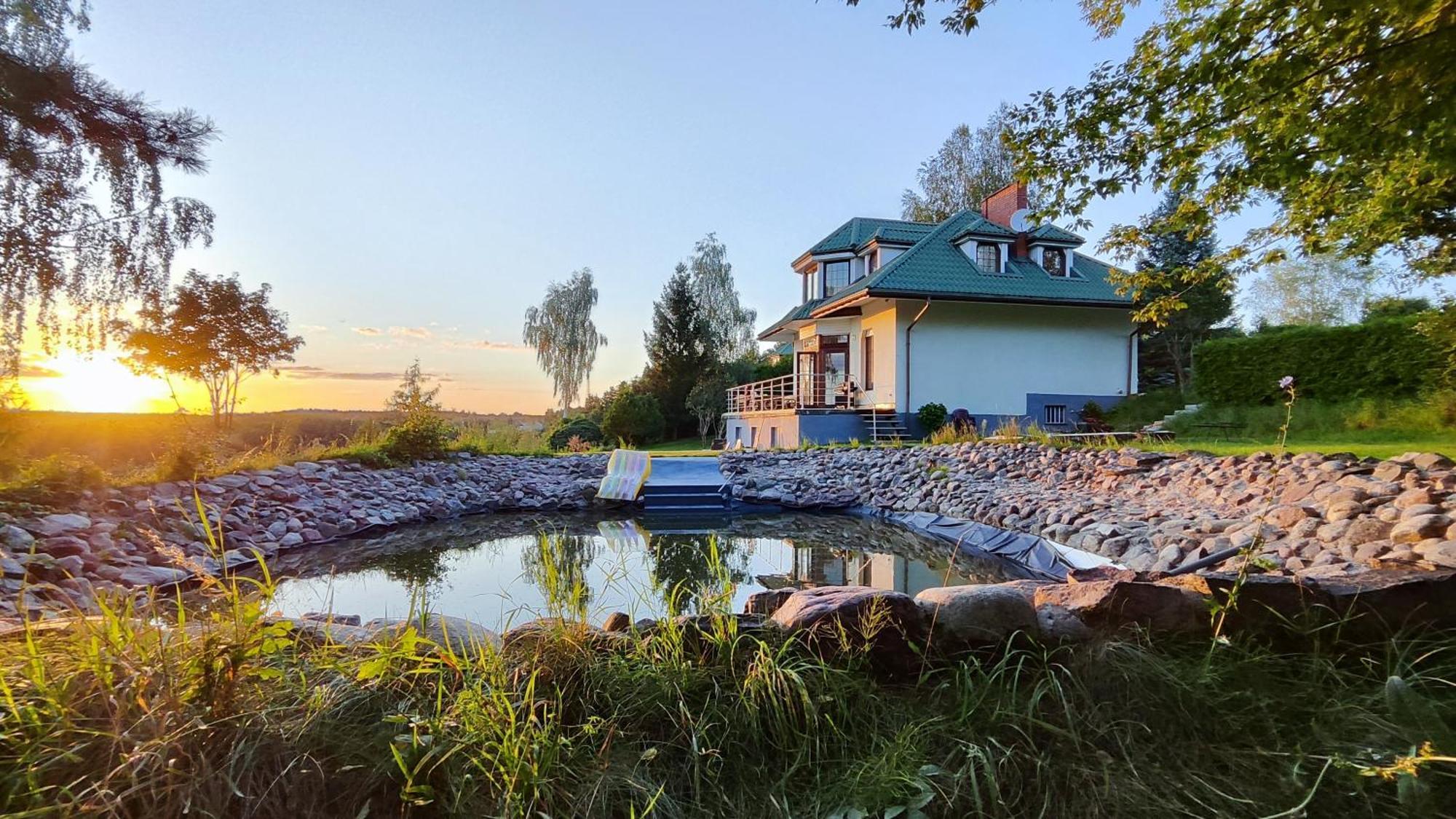 Dom Nad Jeziorem Zbiczno Siedlisko Grzmieca Buitenkant foto